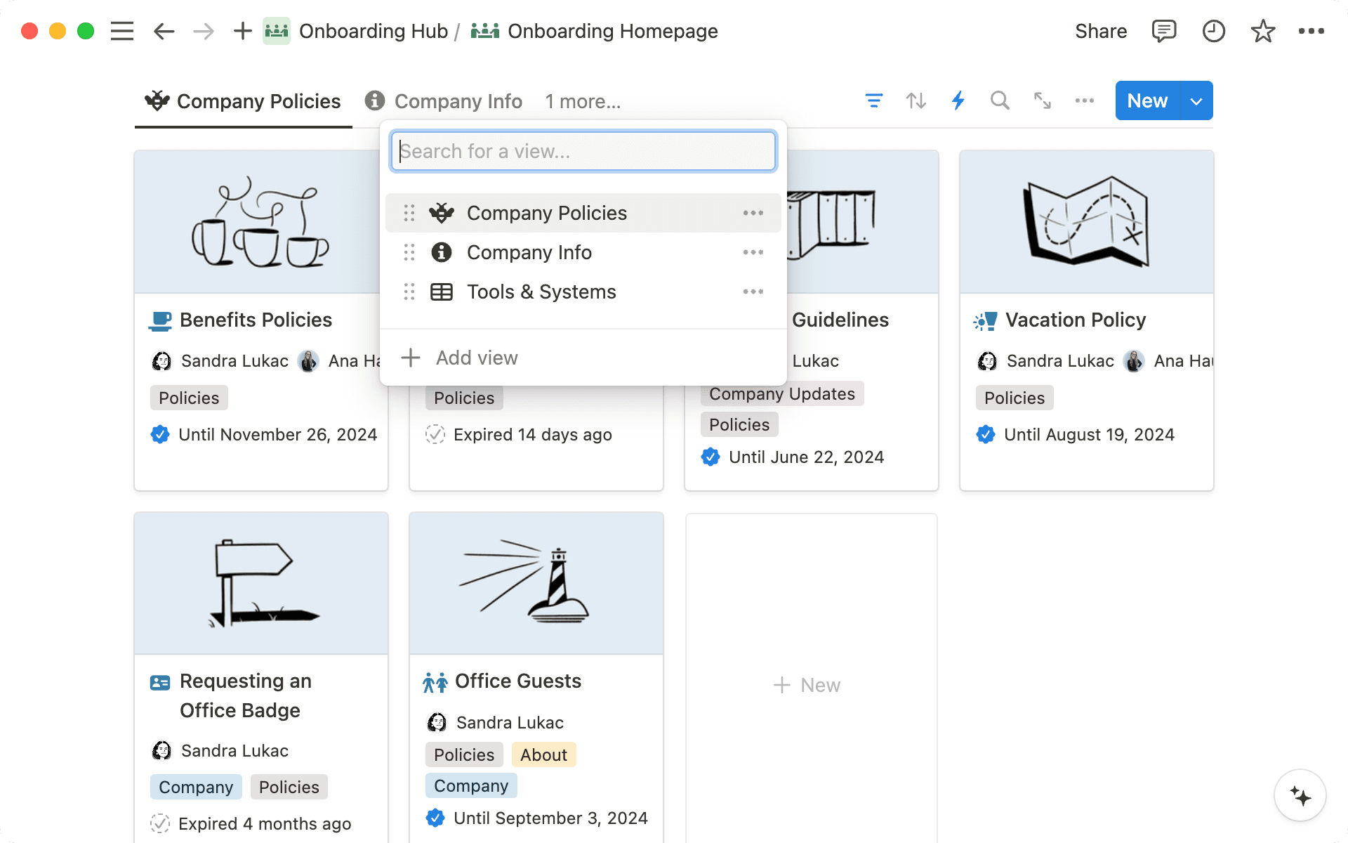 보기는 위키 내에서 정보를 정리하는 데 도움이 됩니다.