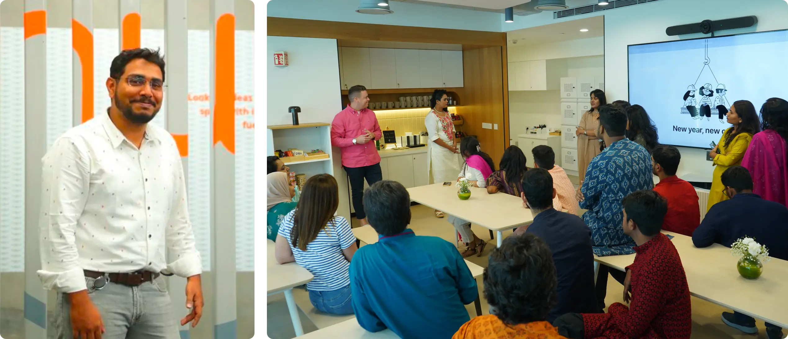 Mir photo with colleagues