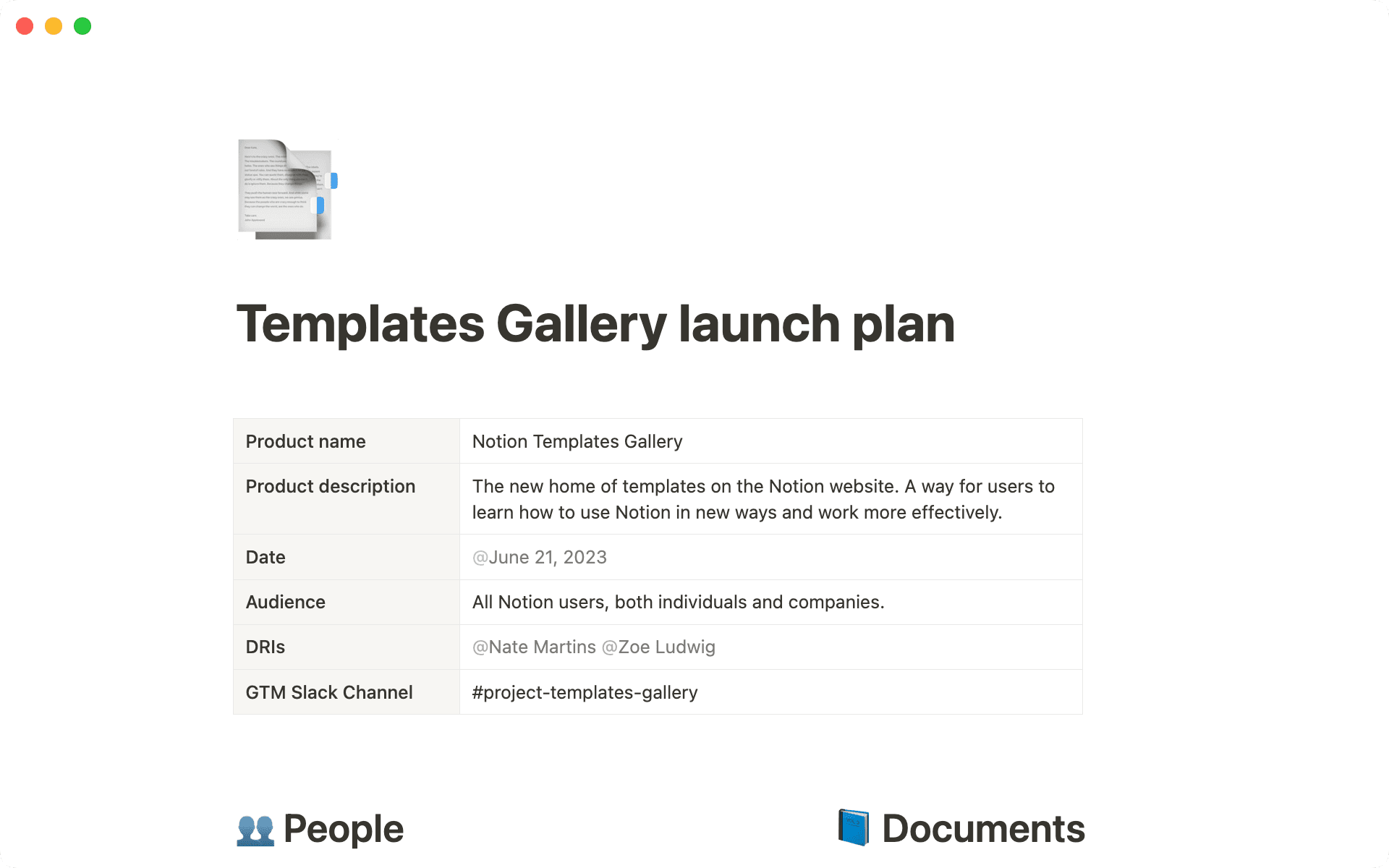 이 출시 계획은 프로덕트 마케팅팀이 시장 출시 전략을 운영할 때 활용합니다.