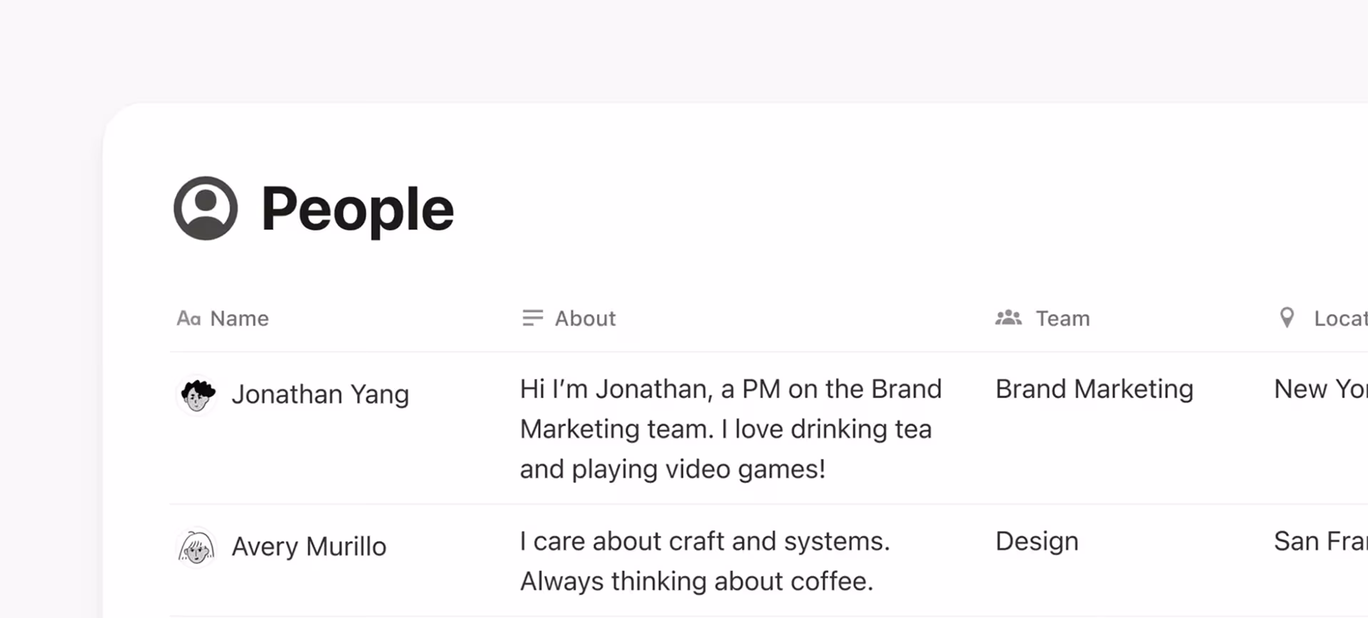 도움말 센터: 사람 디렉토리 히어로