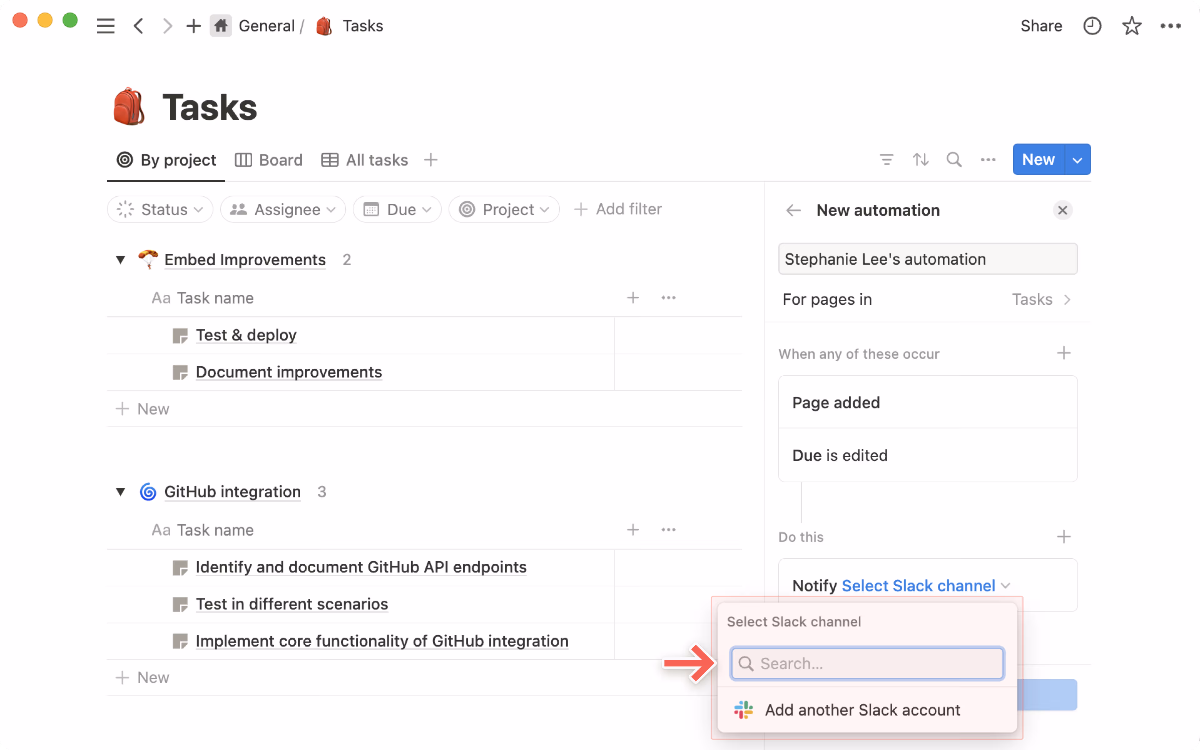 HC: Slack DB 자동화